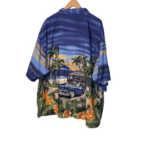 Vintage Authentic Big Dogs button down shirt 3X / dog in car - Picture 2 of 11